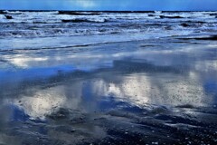 晩秋の銭函海岸