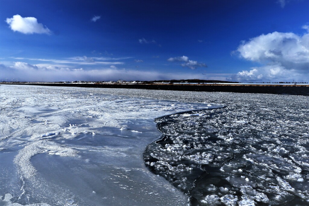 凍てつく石狩川河口Ⅱ
