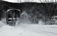 北の旅人（モノクロ）