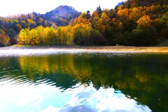 秋の札幌湖