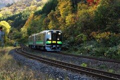 秋の函館本線(銀山駅へ）