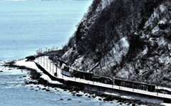 函館本線冬景色