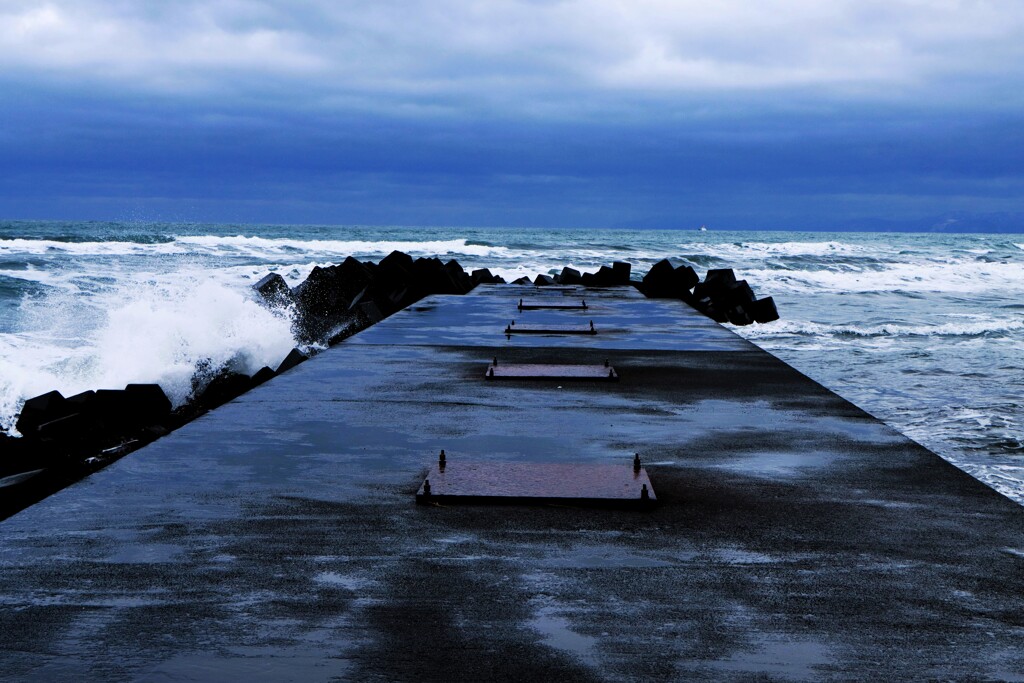 小樽銭函海岸冬景色