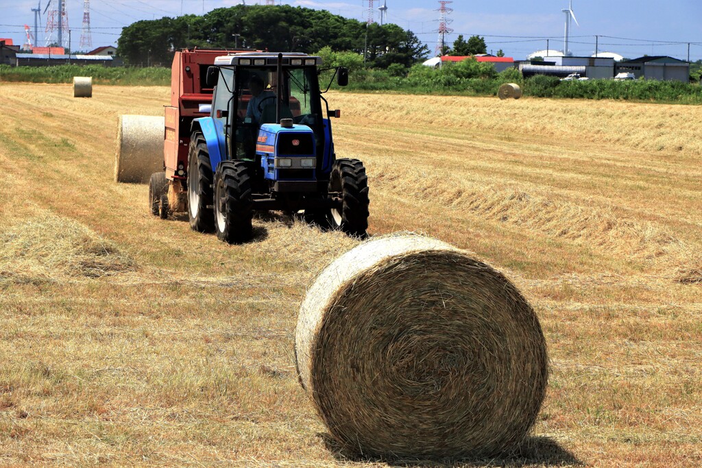 牧草ロ－ル作りⅠ