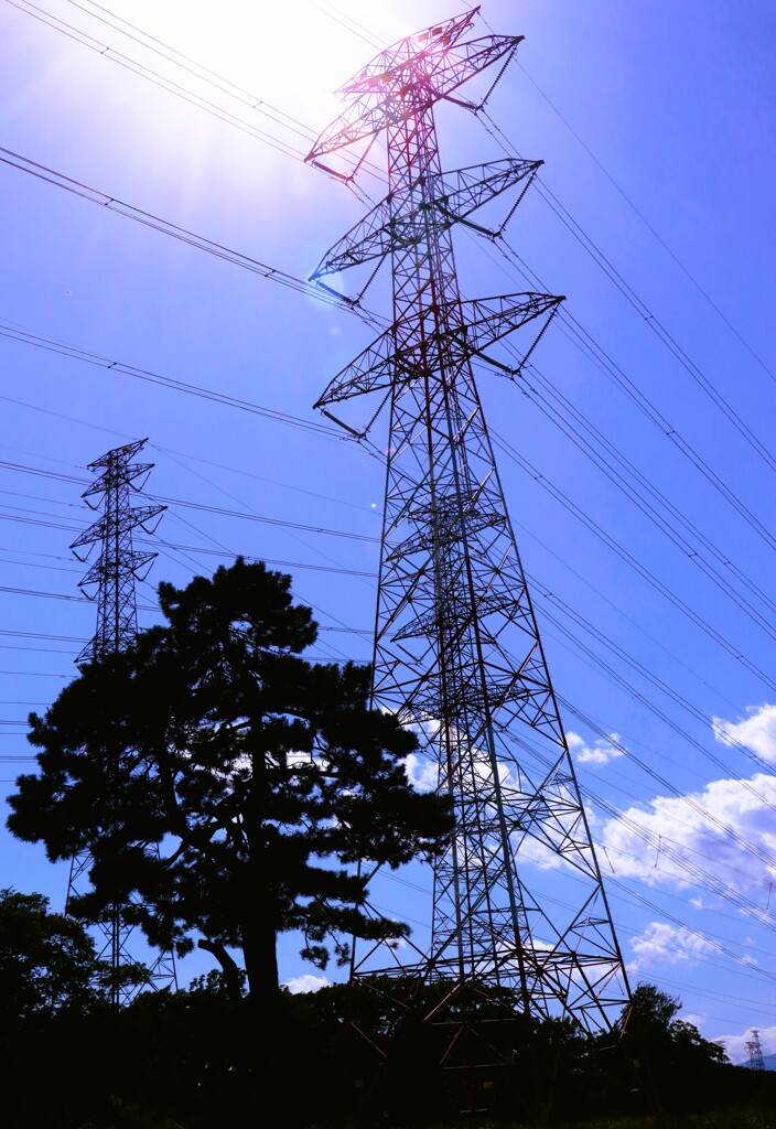 電気を送る