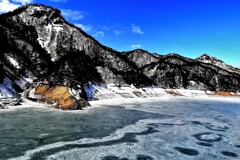 札幌湖の雪解けⅡ