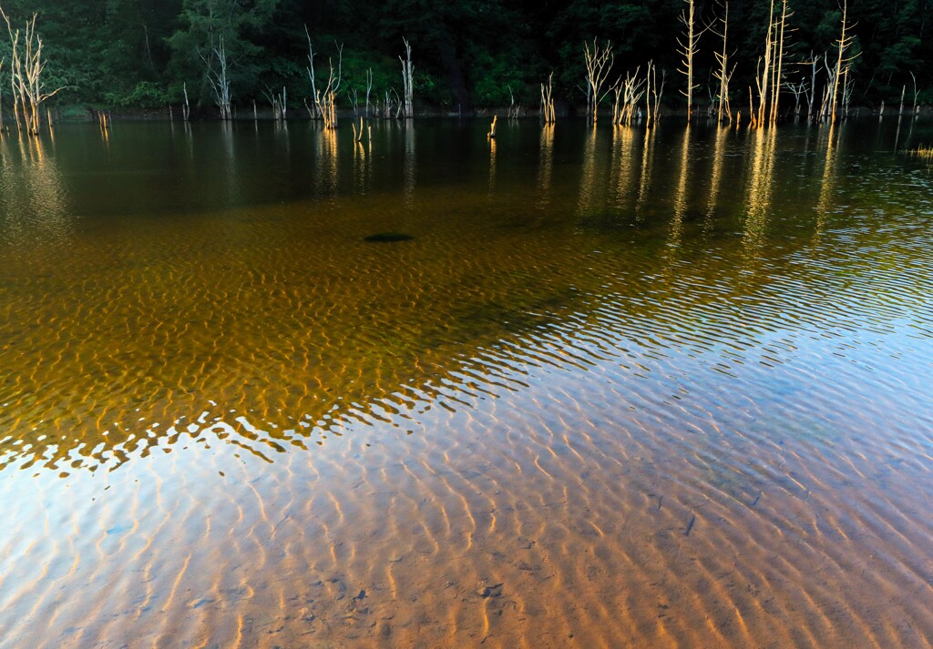 赤井川村落合ダム湖