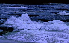 氷の世界（石狩川河口）