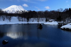 京極吹き出し公園から 京極吹き出し公園から