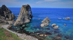 積丹ブル－(島武意海岸）