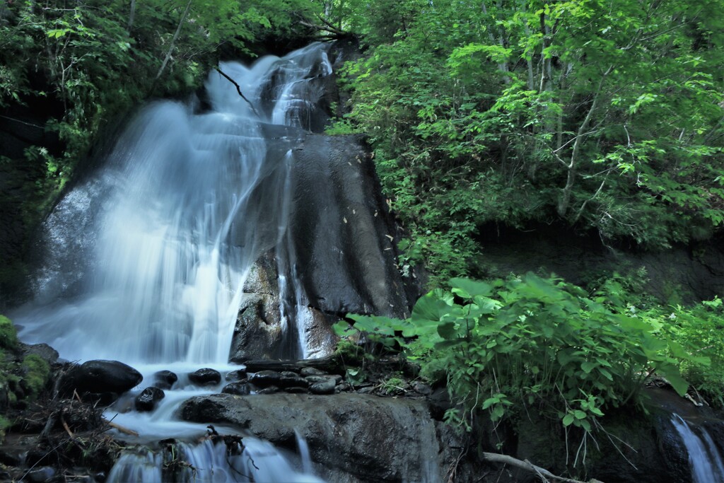 恵庭渓谷三段の滝