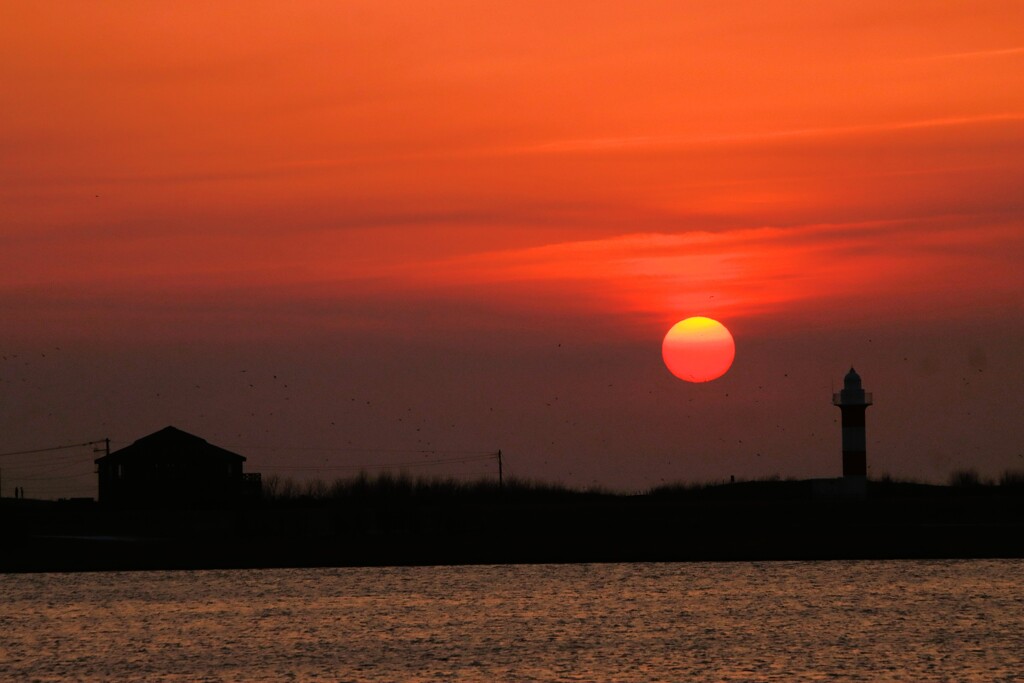 夕日