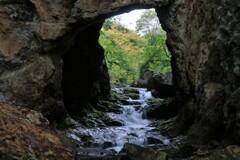 定山渓白井川の窓川