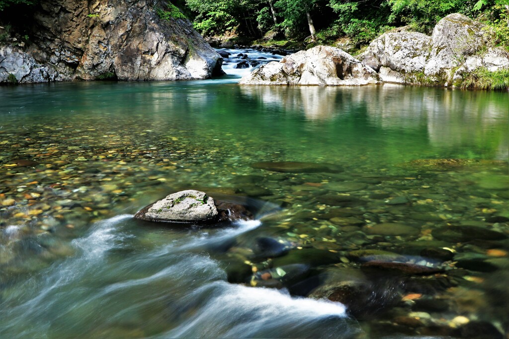 定山渓白井川渓流