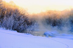 i凍てつく尻別川（蔵出）