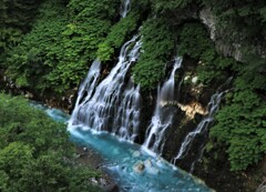 美瑛　白ひげの滝