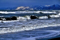 冬の海(石狩浜）