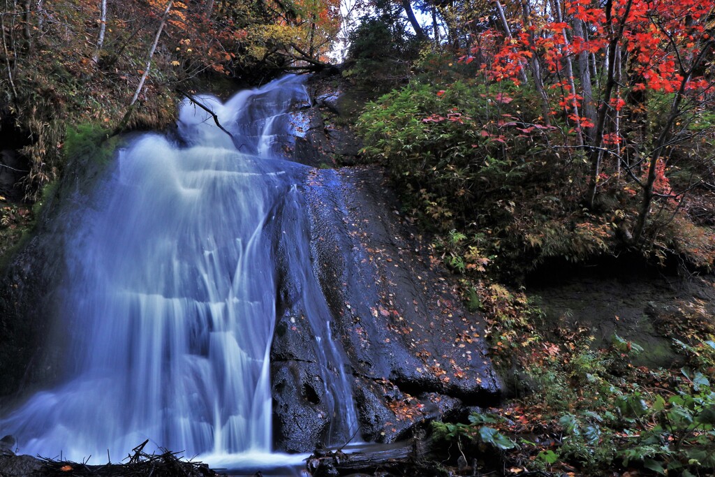 恵庭渓谷三段の滝