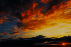 オタネ浜の夕日