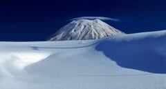 羊蹄山と冬景色(蔵出）
