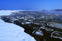 石狩河口の氷 石狩河口の氷