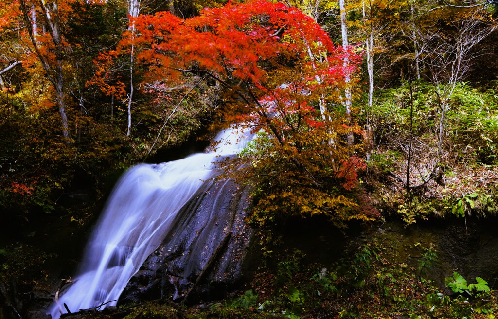 恵庭渓谷三段の滝