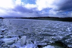 凍てつく石狩川河口Ⅱ
