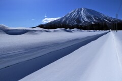 羊蹄山に続く路