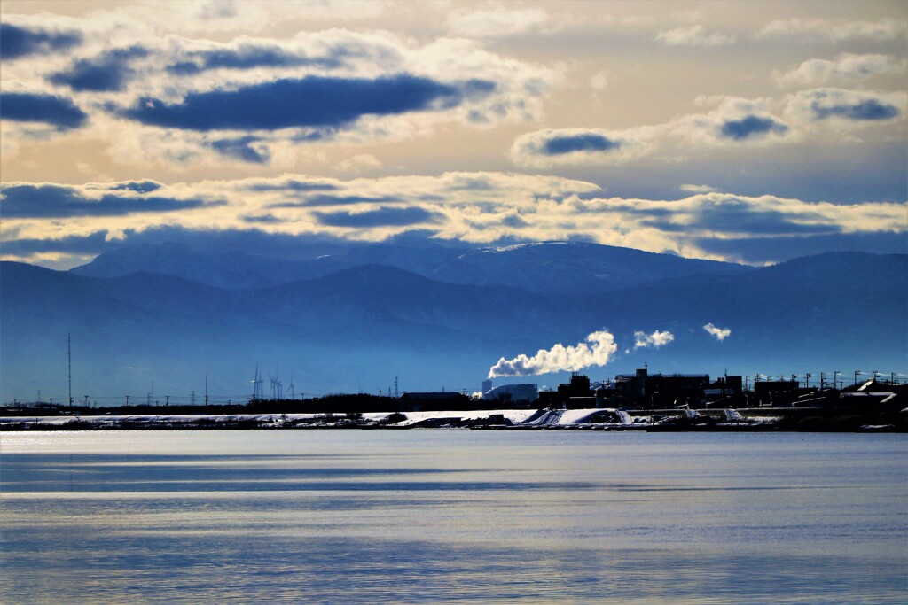 冬石狩川河口