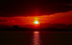 夕日