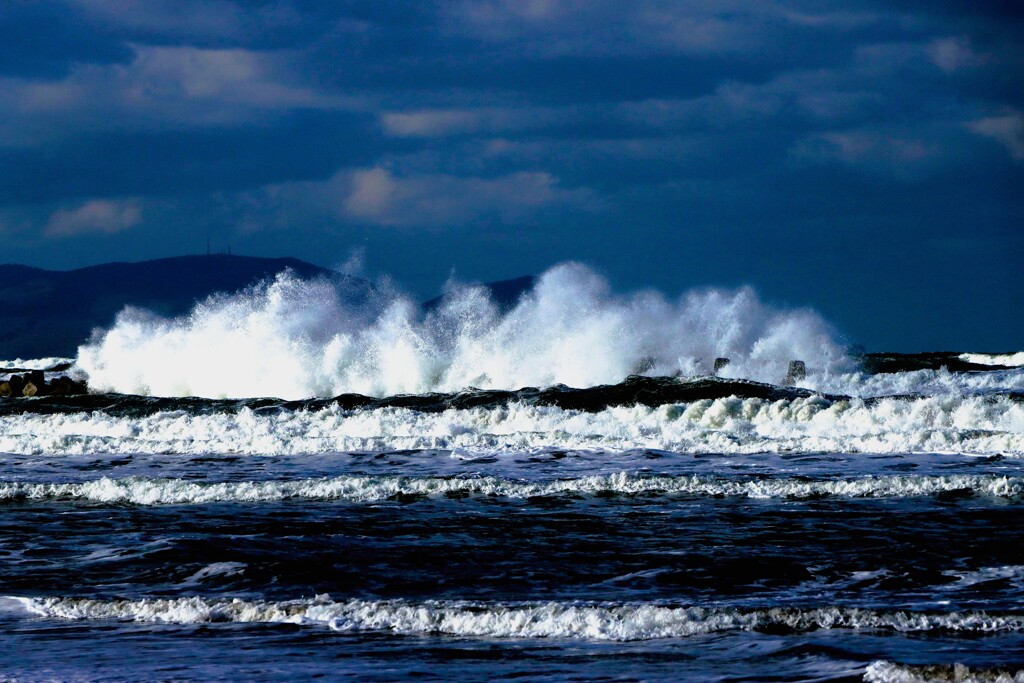 初冬の銭函海岸