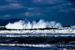 初冬の銭函海岸