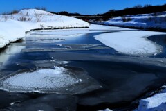 凍てつく石狩知津狩川