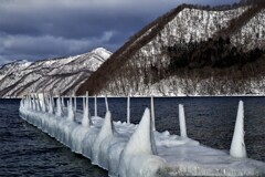 氷の世界Ⅴ(支笏湖）