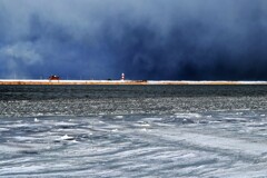 凍てつく石狩川河口Ⅰ