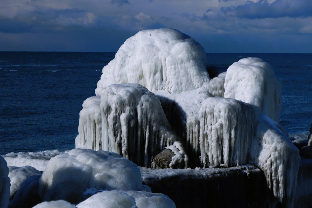 凍てつく石狩川河口浜Ⅱ