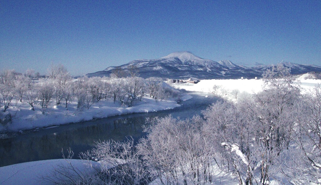 凍てつく尻別川とニセコ連邦（蔵出）