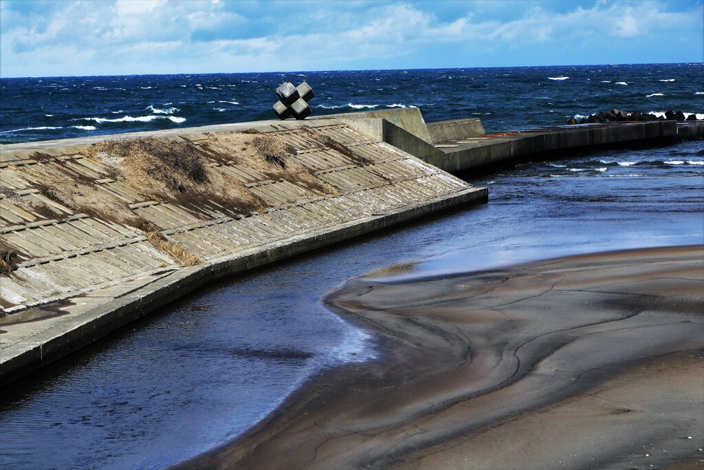 札幌手稲区星置川河口