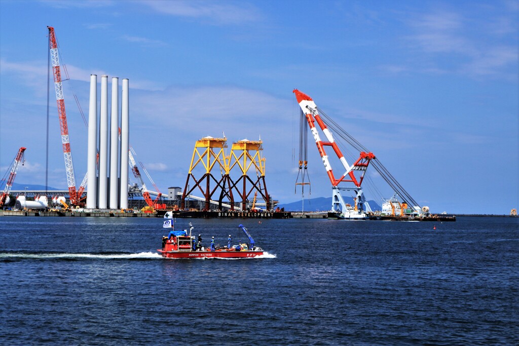 石狩湾洋上風力発電機Ⅱ