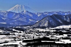 カルデラの里赤井川村（冷水展望台から）