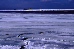 凍てつく石狩川河口Ⅰ