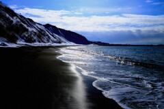 冬の石狩古澤海岸Ⅱ