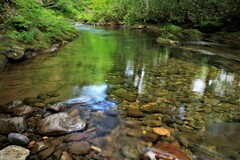 定山渓の渓流