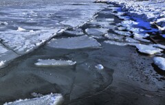 凍てつく石狩川河口Ⅰ