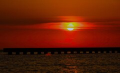 夕日