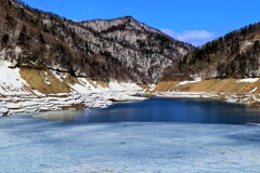雪解け(札幌湖）