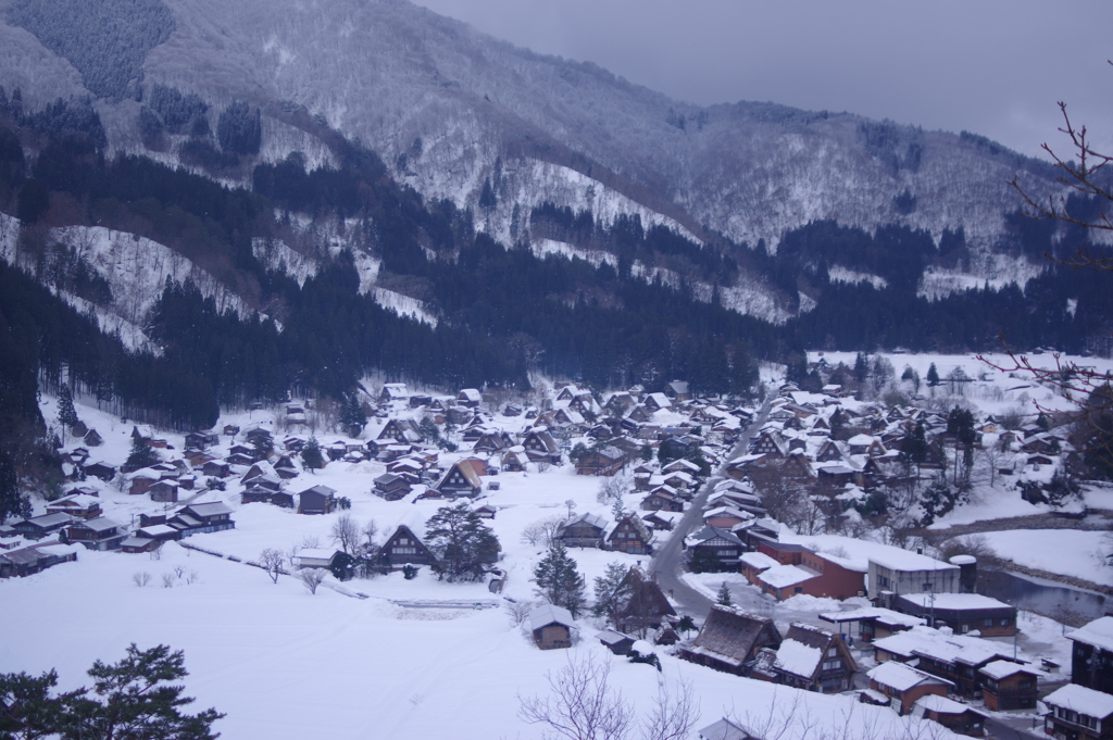白川郷天守閣展望台からの眺め