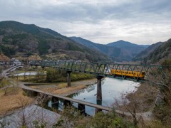 第４四万十川橋梁と沈下橋
