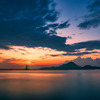 瀬戸内海の夕焼け