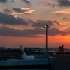 羽田空港の夕焼け